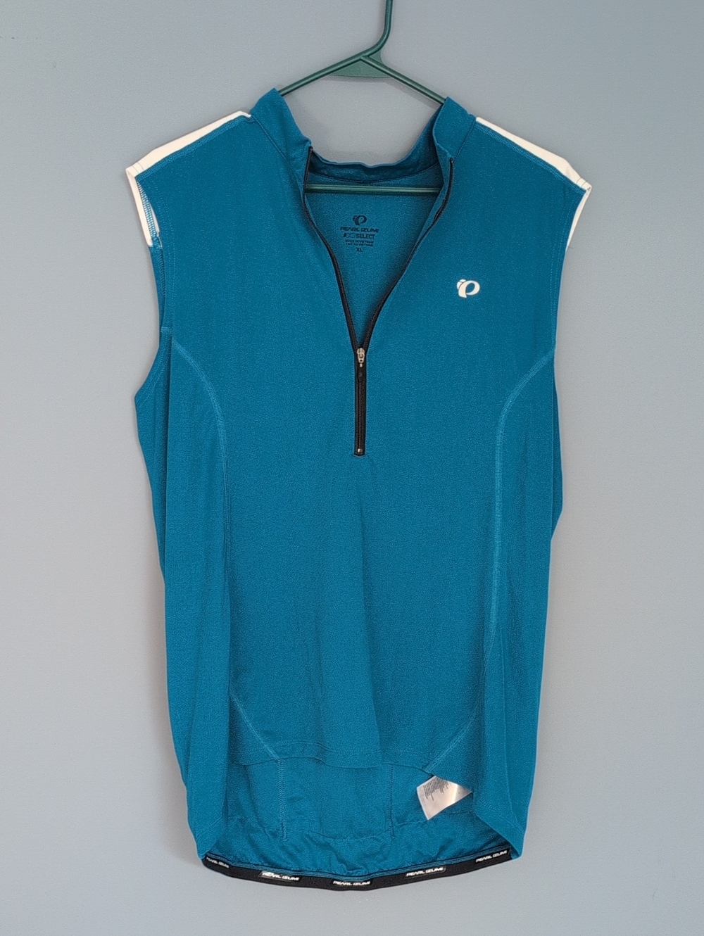Pearl Izumi Teal and White Cycling Jersey
